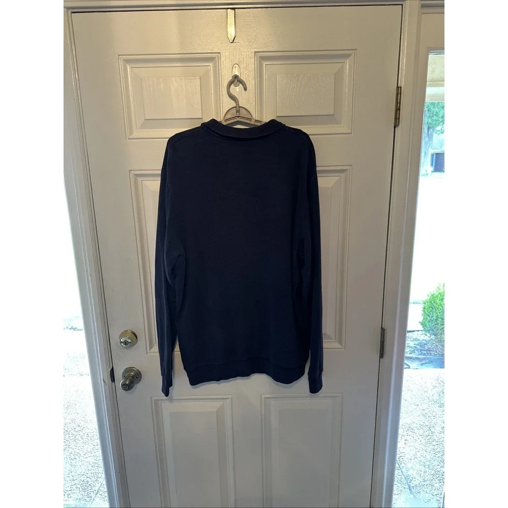 Polo Golf Ralph Lauren Men's XL Navy Quarter Zip Pullover Sweatshirt Long Sleeve